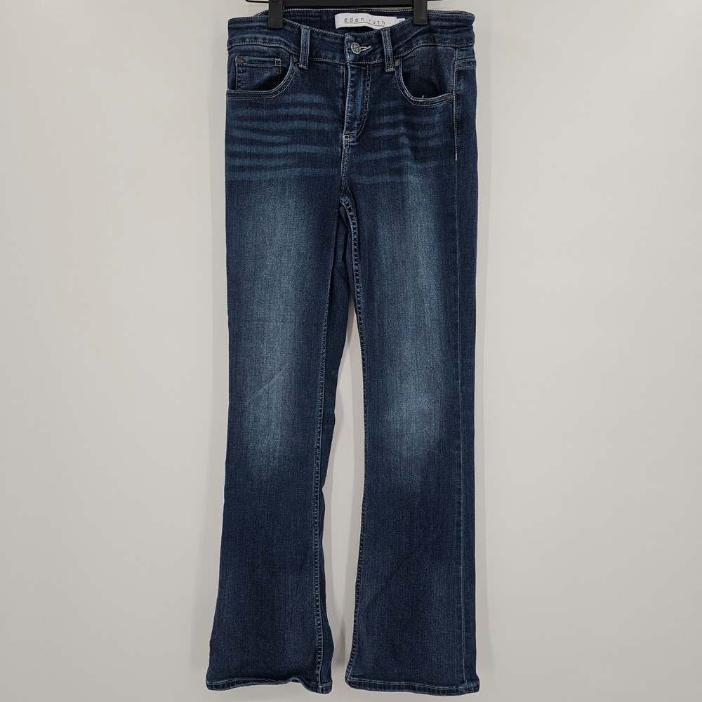 Eden Ruth Julia Bootcut‎ Jeans Dark Wash Blue Denim Size 28/31R RN63925